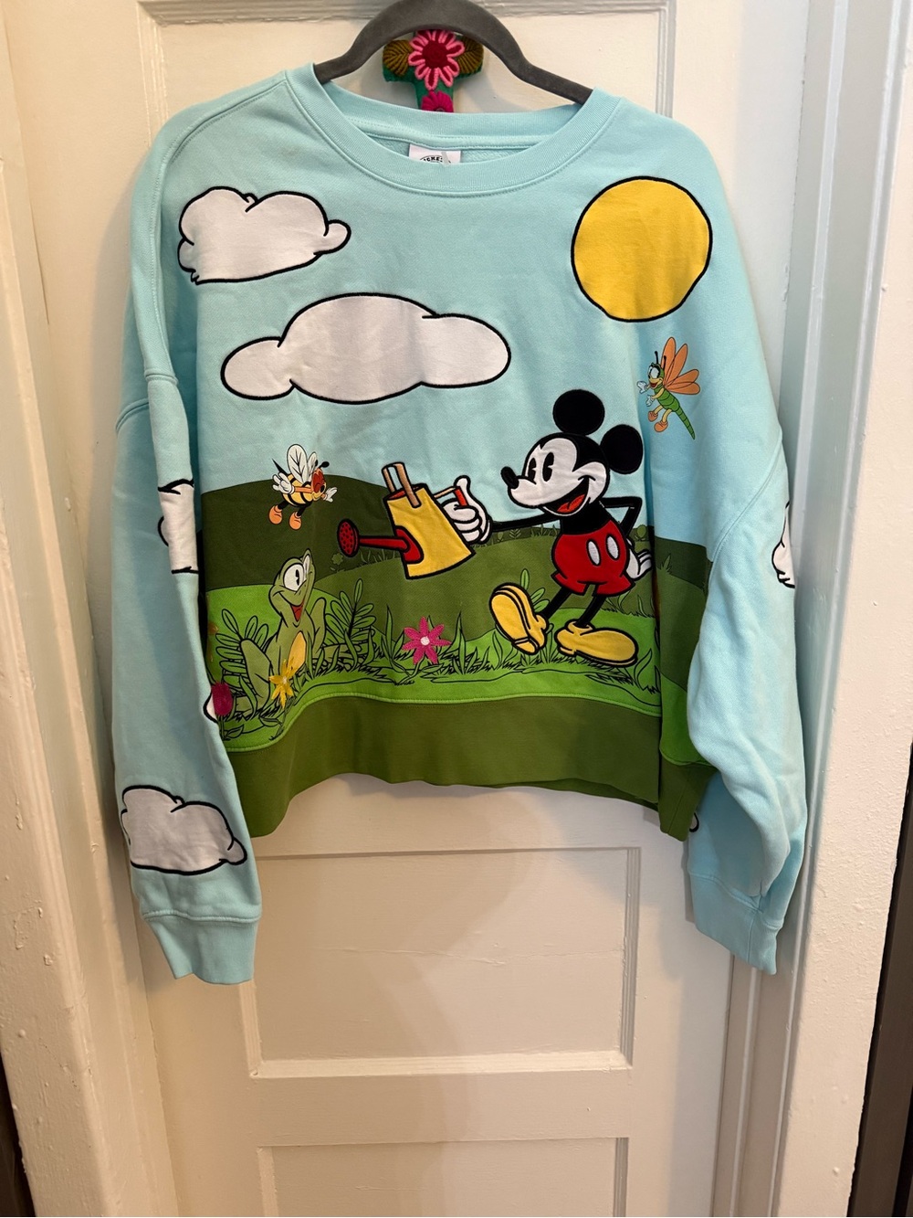 Disney Mickey Mouse blue sweatshirt Size L #disney #mickeymouse